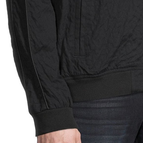 John Varvatos Men's Ricardo Palm Trees Beaded Glass Bomber Souvenir Jacket Black - Picture 6 of 8